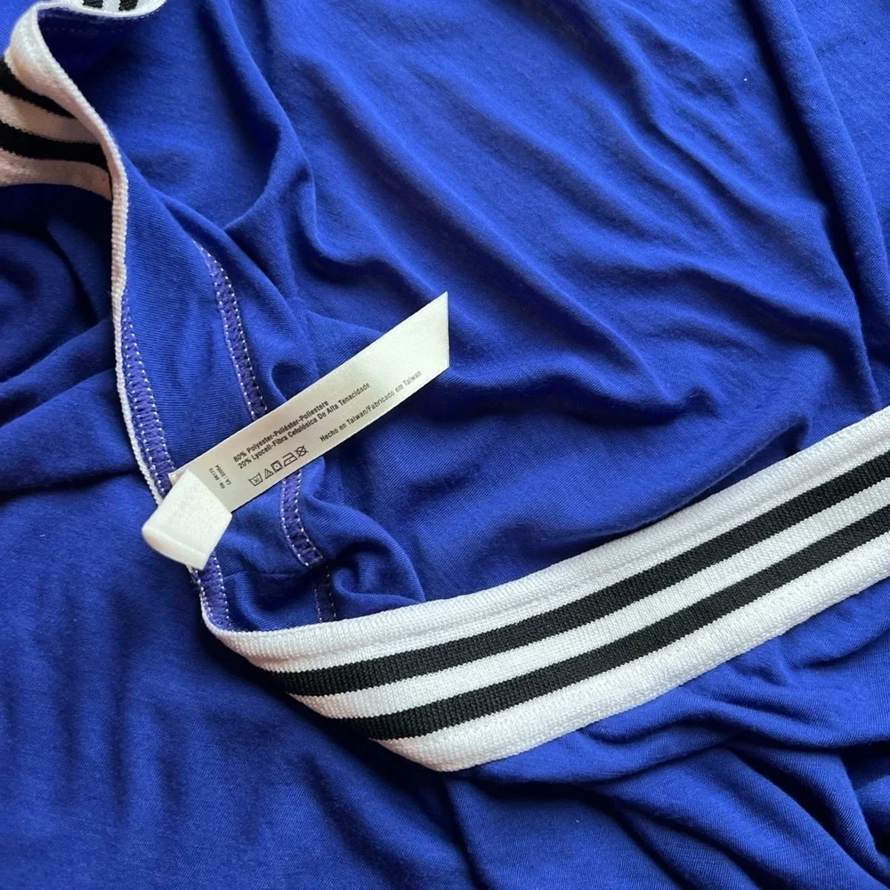 FP Movement by Free People Zephyr Open-Back Workout Tee in Blue size x-small - Picture 9 of 9
